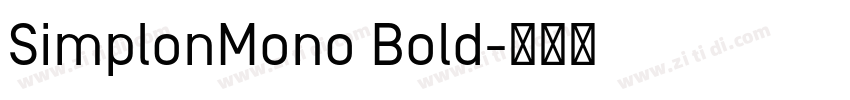 SimplonMono Bold字体转换